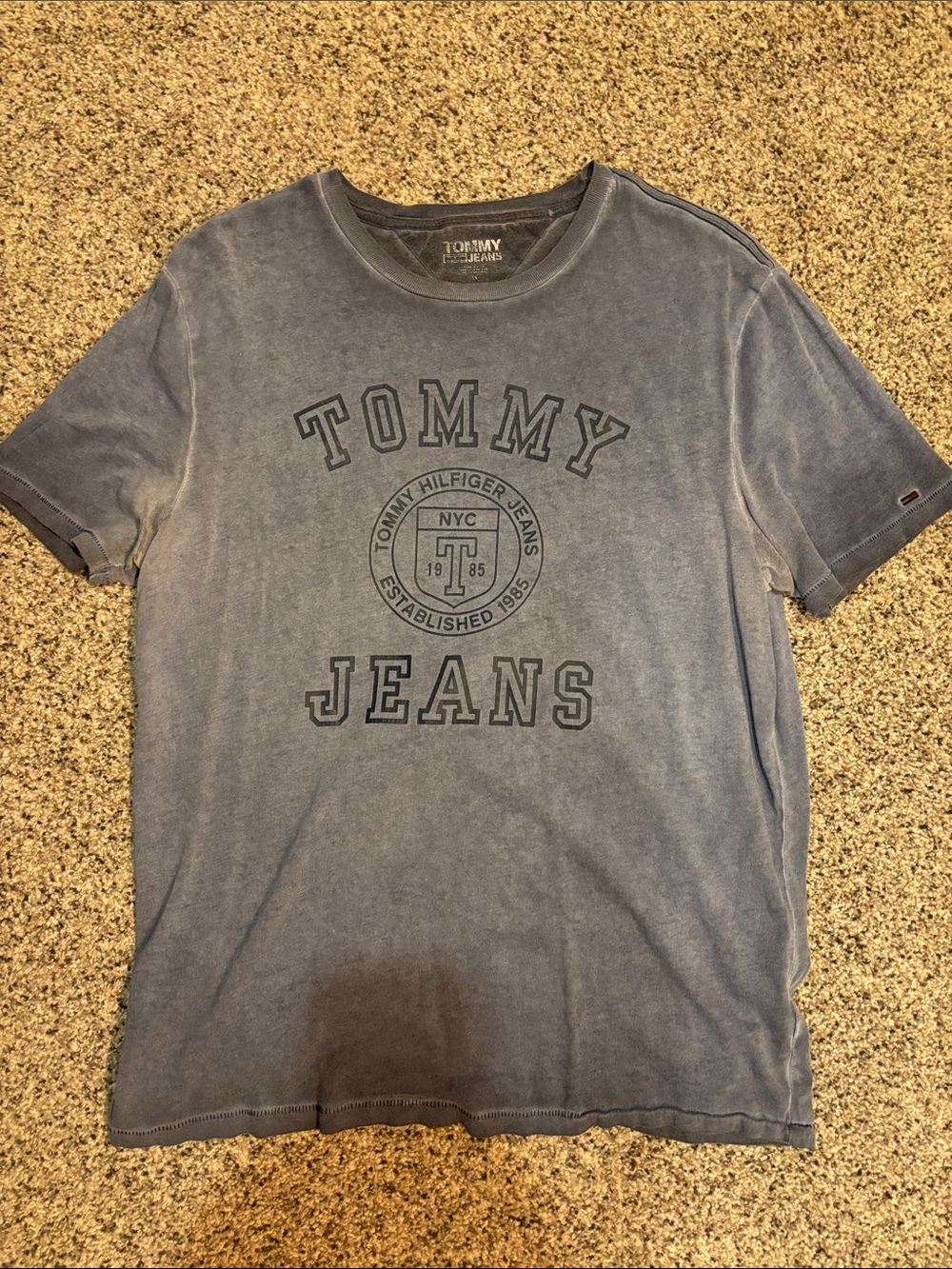 Tommy Hilfiger Faded Blue Logo Short Sleeve Tee